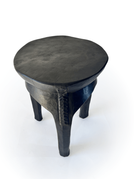 de haut Tabouret tribal Lobi M à 3 pieds en bois - Côte d'Ivoire N°2 maison kwo