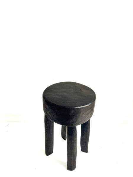 Tabouret Lobi  M1  "Mahaï – Terre Brute" en Bois massif - Tabouret africain d'appoint - Tabouret déco - support de plante - Tabouret enfant – Image 7