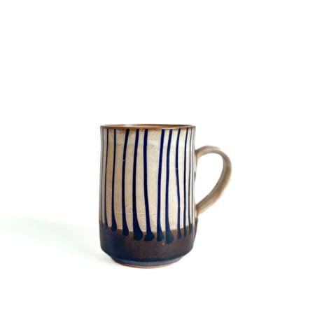 Tasse Thé café Terre cuite Luxor LX N1 Feuille coulure indigo maison kwoor LX N1-