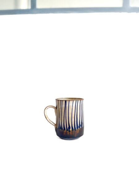 Tasse Thé café Terre cuite Luxor LX N1 Feuille coulure indigo maison kwoor LX N1-
