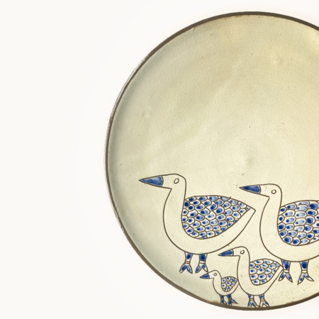 Assiette motif Famille Canard  terre cuite Ø 25 cm – Artisanat de Luxor  Louxor - Egypte – Image 2