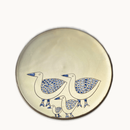 Assiette motif Famille Canard  terre cuite Ø 25 cm – Artisanat de Luxor  Louxor - Egypte – Image 4