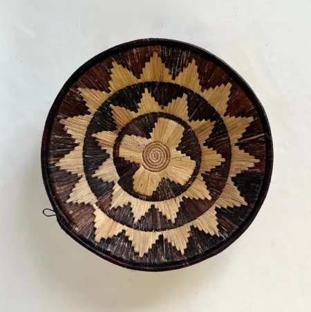 Panier Mural tressé géométrique