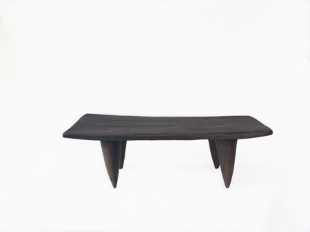 Table basse Senoufo 1 mètre N°9 -24 | Banc Senoufo en Bois Brut  - Table d'appoint - Bout de lit - Mobilier d'appoint – Image 5