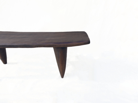 Table basse Senoufo 1 mètre N°9 -24 | Banc Senoufo en Bois Brut  - Table d'appoint - Bout de lit - Mobilier d'appoint – Image 6