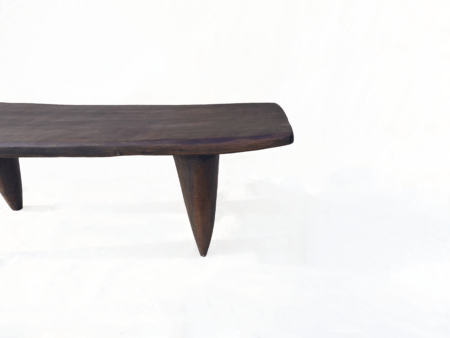 Table basse Senoufo 1 mètre N°9 -24 | Banc Senoufo en Bois Brut  - Table d'appoint - Bout de lit - Mobilier d'appoint – Image 7