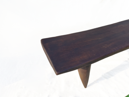 Table basse Senoufo 1 mètre N°9 -24 | Banc Senoufo en Bois Brut  - Table d'appoint - Bout de lit - Mobilier d'appoint – Image 8