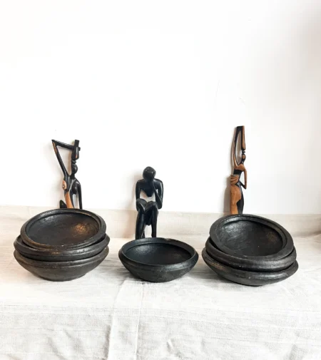 Lot 5 de Bols Abron en terre cuite - en Argile - Bol africain - Offre Spéciale Limitée ! – Image 7