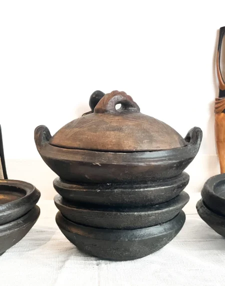 Lot 5 de Bols Abron en terre cuite - en Argile - Bol africain - Offre Spéciale Limitée MK-LotBOL-11-24