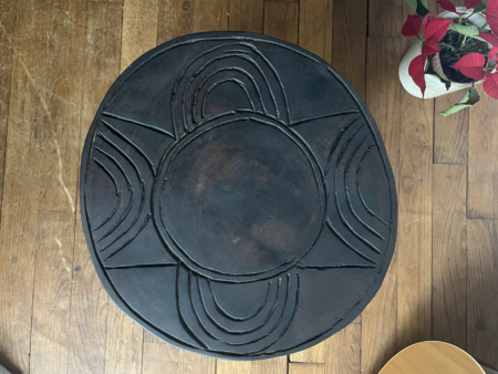 Bout de canapé Tabouret massif en bois "DOMY"  monoxyle- Table d'appoint- Table de chevet – Image 10