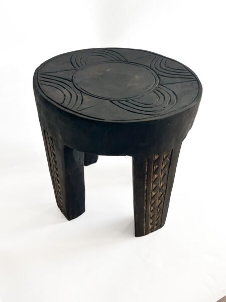 Bout de canapé Tabouret massif en bois "DOMY"  monoxyle- Table d'appoint- Table de chevet – Image 11