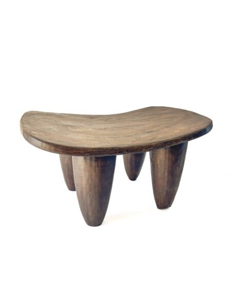 Tabouret Senoufo M marron en bois Bout de canapé Table de chevet - en bois Côte d'Ivoire 2