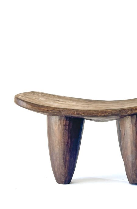 Pied profil de face Tabouret Senoufo M marron en bois Bout de canapé Table de chevet - en bois Côte d'Ivoire