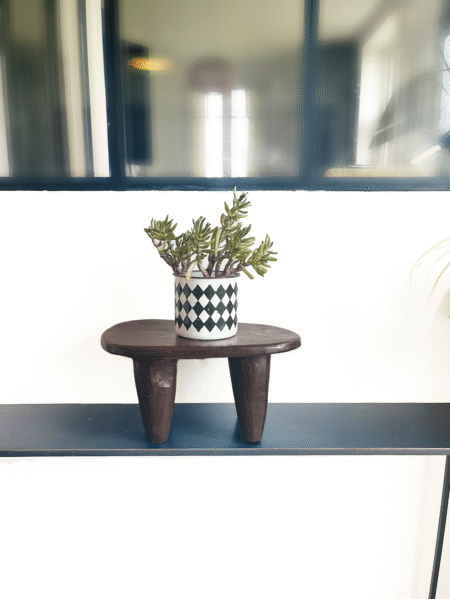 Petit Tabouret Senoufo en bois S N°2 -25 – Image 2
