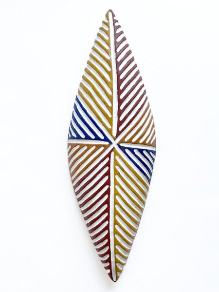 Bouclier en bois Losange 80 cm Bamiléké Zulu - Coloré BJORB N°3
