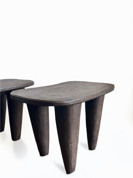 Grand Tabouret Senoufo L N2 en bois Massif Bout de canapé