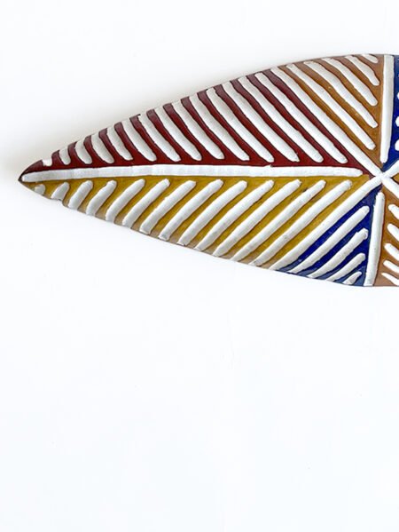 Bouclier en bois Losange L 80 cm Bamiléké | Zulu - Coloré BJORB  N°3 – Image 5