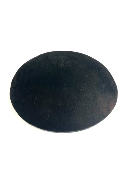 dessous Plat Abron "Kânâh" noir en terre cuite fumée Ø 29cm