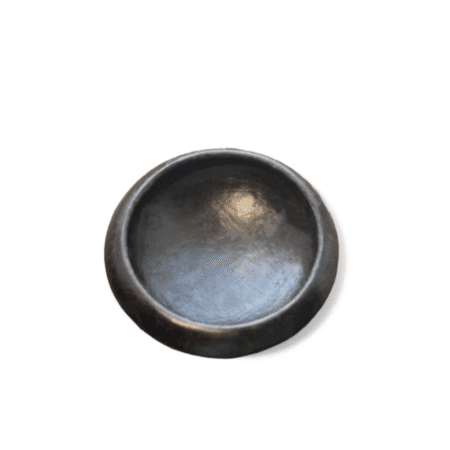 Bol Abron "Kânâh" S – Terre Cuite Fumée Ø 15 -17 cm | Artisanat Abron, Côte d’Ivoire – Image 7
