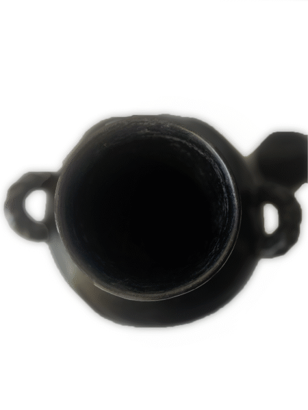 Pot traditionnel en terre cuite fumée Abron "Kânâh" – Canari africain artisanal -KéDjenou – Image 7