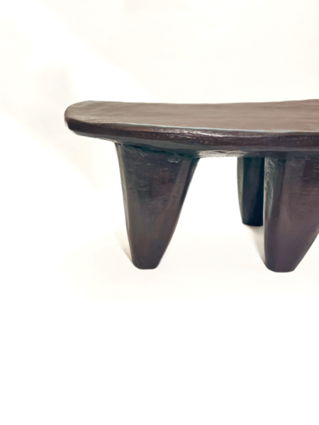 Cote pied Tabouret Senoufo s N2 " en massif bois | sculpté à la main | Authentique Pièce Rare | Art Tribal Raffiné Maison kwo