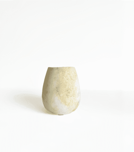 Photophore en albâtre brut L3 | Objet d’ambiance zen & naturel  sculpté à la main | Bougeoir "Larme de Lumière – Louxor" - Egypte N8 – Image 3